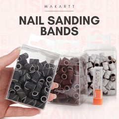 Makartt Bands in case for portable nail care on the go