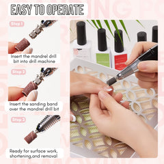 Makartt Three-color pack brown zebra black for versatile nail prep