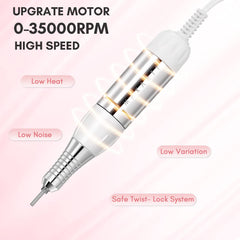 Makartt nail drill foot pedal enabling hands-free operation.