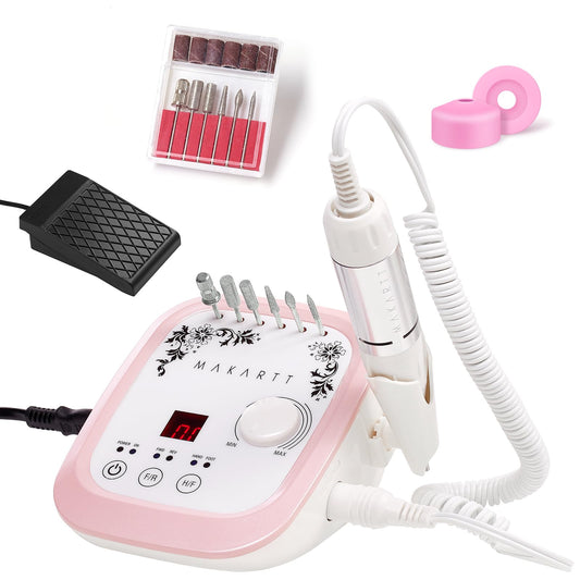 Makartt Genesie nail drill with LCD display for precise speed control.