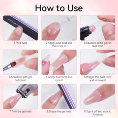 Makartt gel removal guide showing safe filing steps