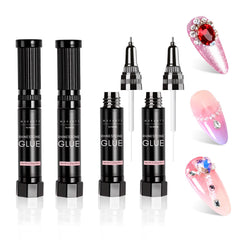 Makartt Nail Rhinestone Glue Gel dual-head applicator for precise charm placement.