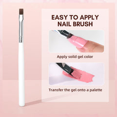 Pat-pat application on nail for an even, bubble-free finish.