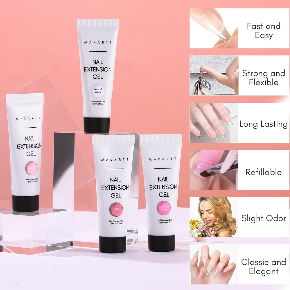 Makartt Poly Nail Gel Set enables 3D nail sculpting for artistic designs