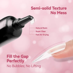 Makartt press-on toenails adhesion with semi-solid formula.