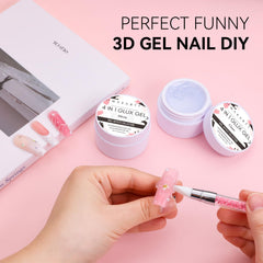 Makartt rhinestone glue gel for precise crystal application.
