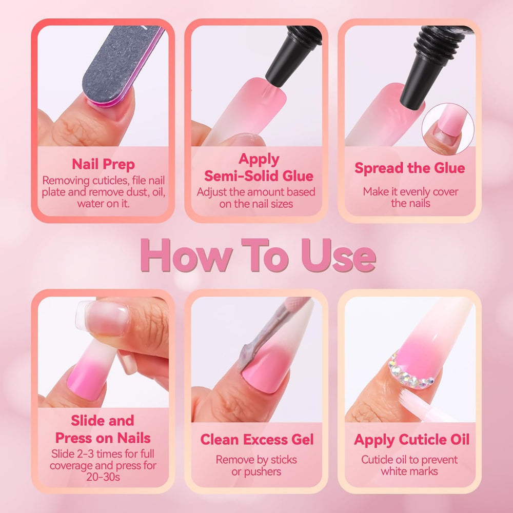 Makartt semi-solid glue texture for controlled application close-up.