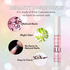 Makartt glue for rhinestones and small decorations on nails.