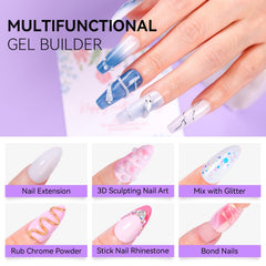 Makartt UV/LED glue gel for secure fake nails and rhinestone work