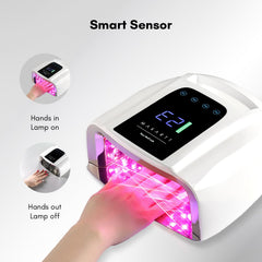 Makartt UV LED Nail Lamp cordless design with rechargeable battery for wireless use