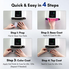 Makartt UV LED Nail Lamp spacious interior suitable for hands or feet