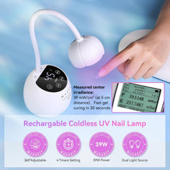 Makartt UV nail lamp 360-degree adjustable neck for flexible positioning