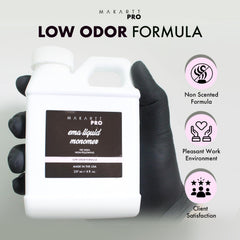 MakarttPro non-yellowing monomer finish preserves clear nail art.