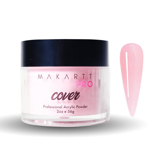 MakarttPro Rose Petal acrylic powder for durable nail extensions with a smooth finish.