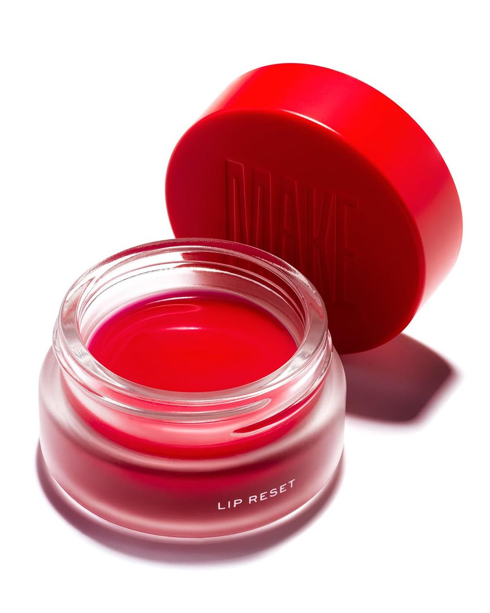 MAKE Beauty Lip Reset packaging shot emphasizes clean, vegan lip care.