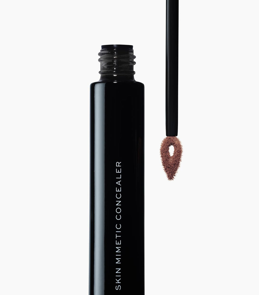 MAKE Beauty Skin Mimetic Concealer swatch shows seamless color match.
