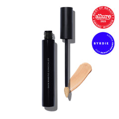MAKE Beauty Skin Mimetic Concealer under-eye application demonstrates bright, crease-free finish