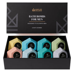 MAKE LIFE EXCLUSIVE diamond shape bath bomb for premium soak