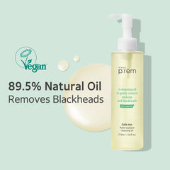 MAKEP:REM Safe Me ingredients closeup features plant oils and gentle cleansing action.