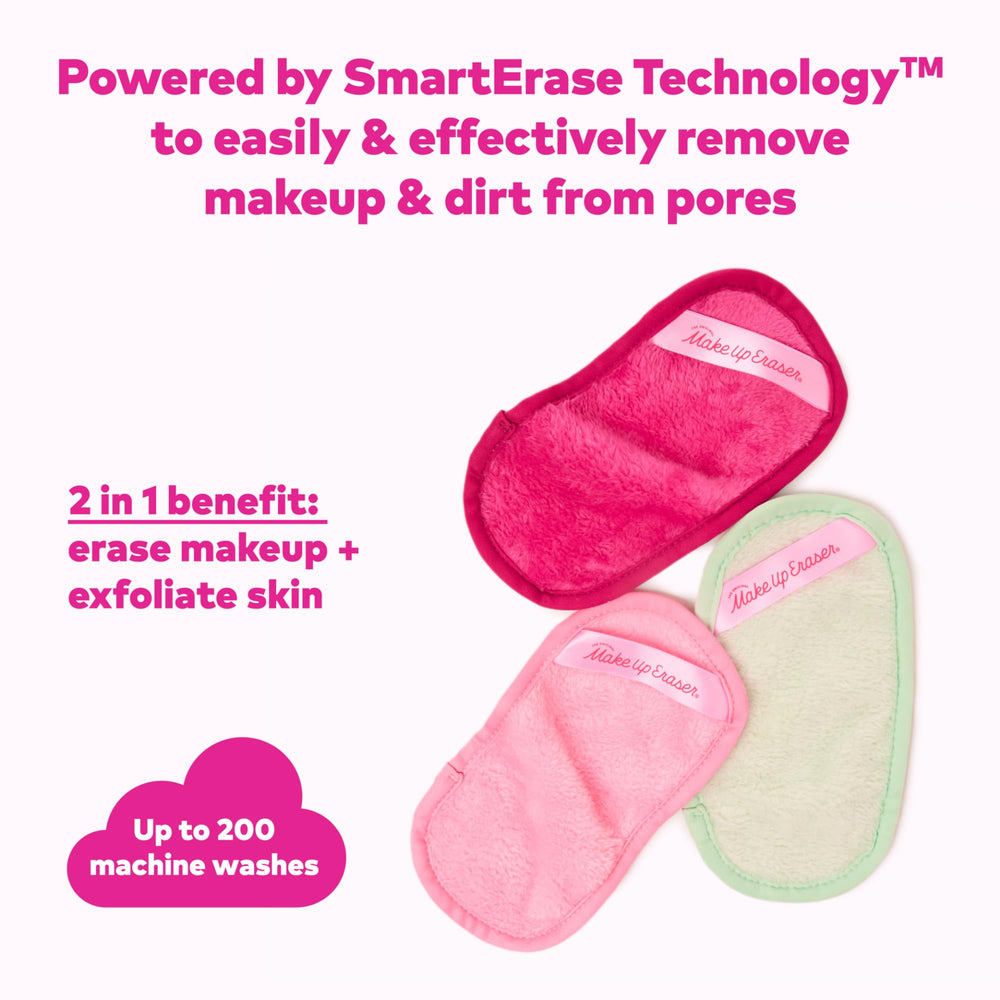 MakeUp Eraser Mini PRO fiber close-up highlights gentle exfoliation and cleansing power.