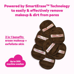 MakeUp Eraser Mocha 7-Day Set water-removal in action demonstrates easy makeup erase.