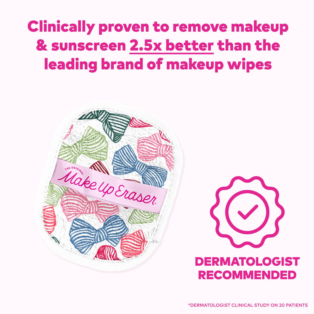 MakeUp Eraser Original 7-Day Set dual-sided cloths allow gentle cleansing and light exfoliation.