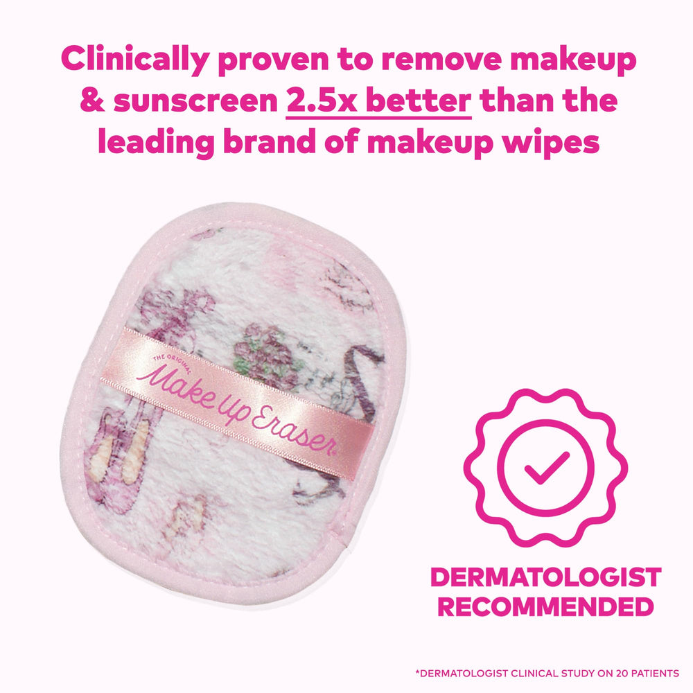 MakeUp Eraser Original 7-Day Set water-removal demonstrates removal with just water.