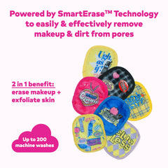 MakeUp Eraser Original dual-sided design offers makeup removal on one side and gentle exfoliation on the other.