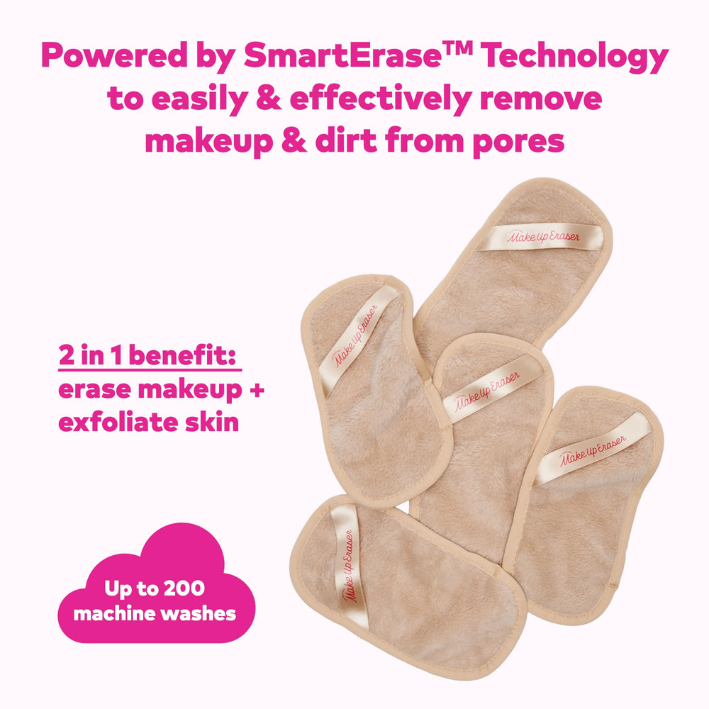Reusable, machine-washable cloth highlights sustainability and durability.