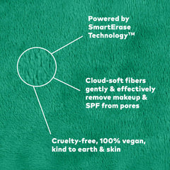 MakeUp Eraser PRO exfoliation side in action for smoother, refreshed skin