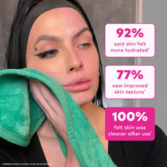MakeUp Eraser PRO removing waterproof mascara with water-only technique