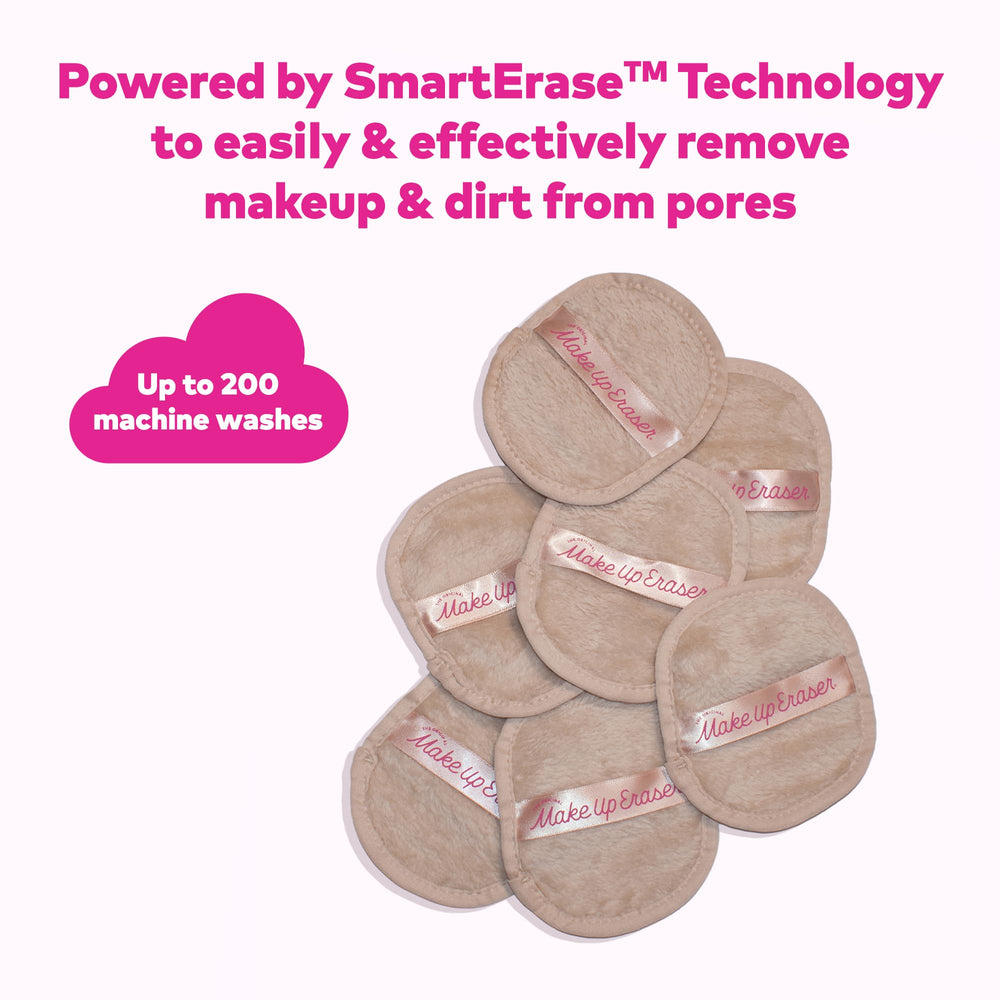 Exfoliation side on MakeUp Eraser prepares skin for smoother feel.