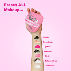 MakeUp Eraser soft fiber closeup, gentle on skin.