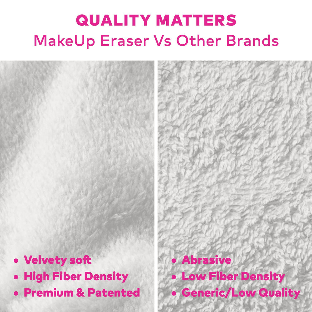 MakeUp Eraser close-up of soft microfiber texture for gentle cleansing