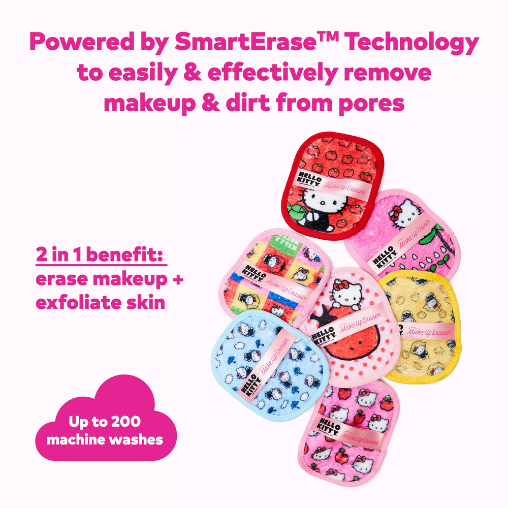 Waterproof mascara removal with MakeUp Eraser’s soft fibers.