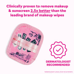 MakeUp Eraser waterproof makeup removal, for mascara and eyeliner without rubbing.