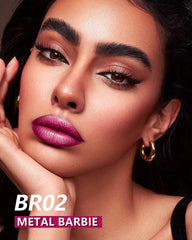 MAKI YIKA lip tube closeup emphasizes metallic finish and premium texture