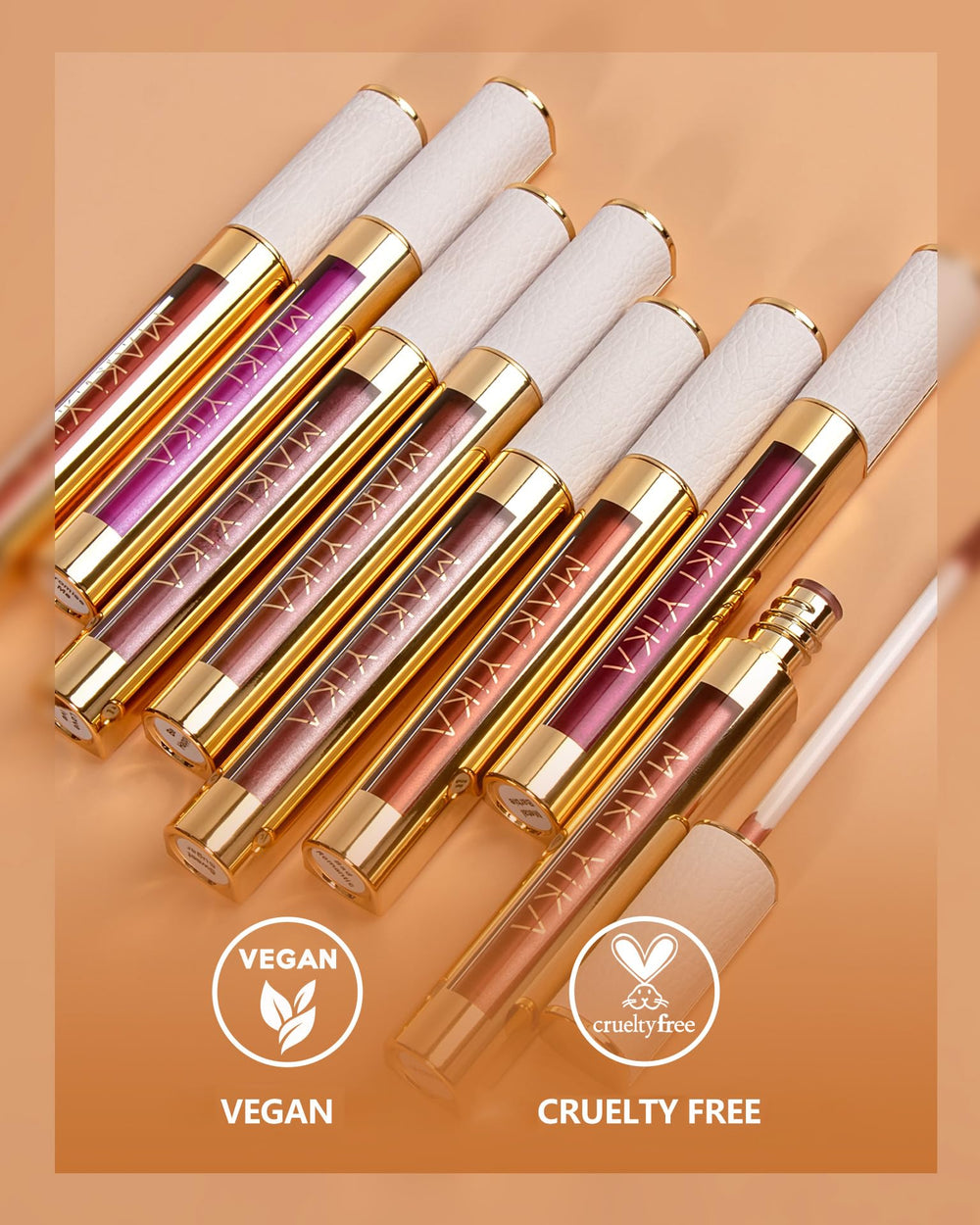 MAKI YIKA vegan cruelty-free badge reinforces ethical beauty choice