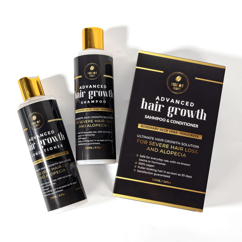 MAKOF BEAUTY Rosemary Conditioner bottle for nourished, softer hair.
