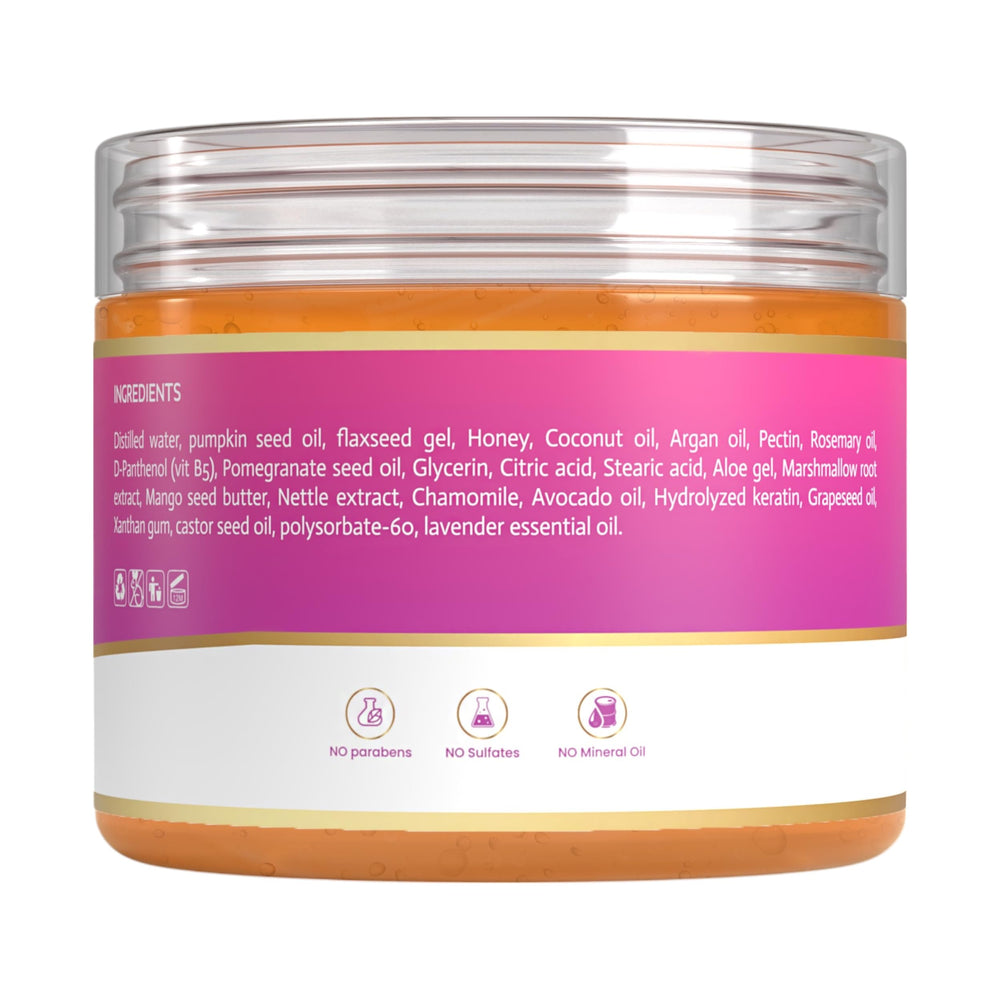 MAKOF BEAUTY Rosemary-infused hair care benefits visible in a product shot.