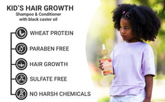 Makof Kid's Hair Growth Set texture closeup showcases creamy formula.