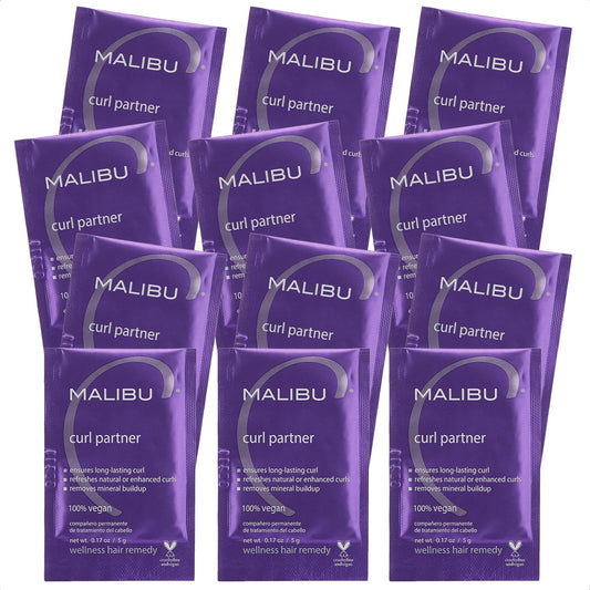 Malibu C Curl Partner Wellness Remedy pack with 12 crystals for mineral removal