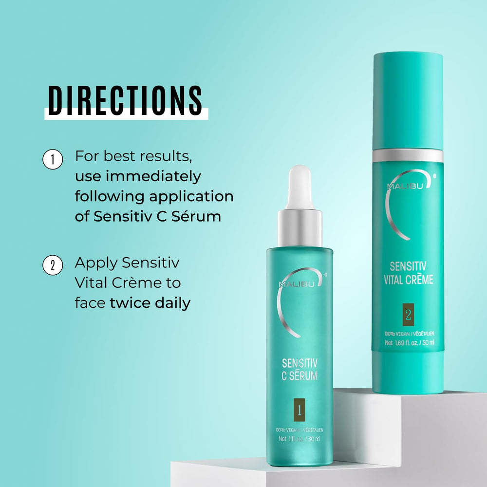 Malibu C Sensitiv Vital Crème fragrance-free label on packaging