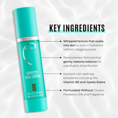 Malibu C Sensitiv Vital Crème ingredients feature Pro Vitamin B5 and Jojoba Esters