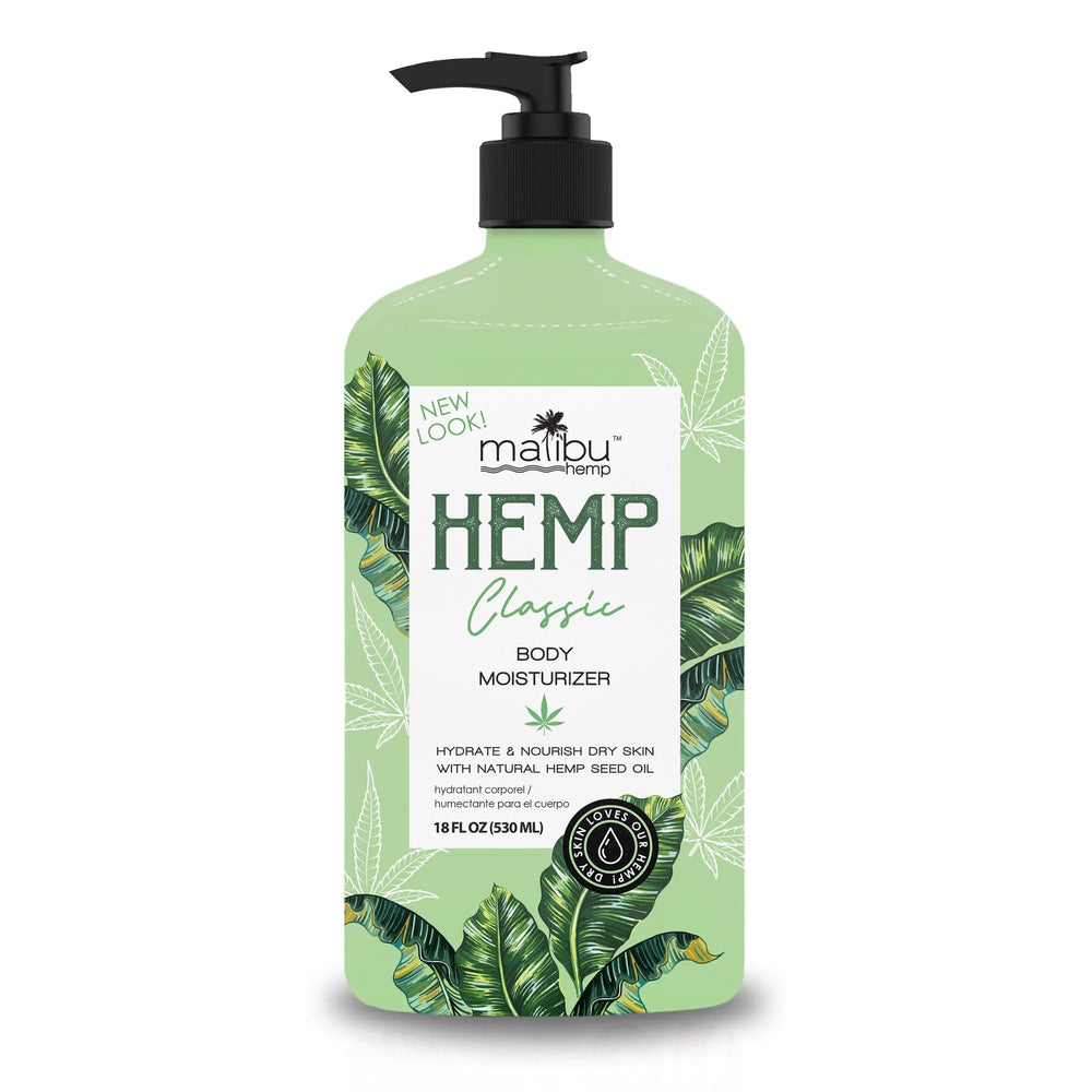 Hemp oil ingredient spotlight from Malibu Hemp Classic for skin nourishment