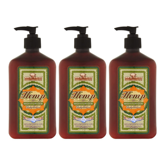 Malibu Tan hemp body lotion bottle for daily hydrating nourishment
