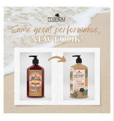 Malibu Tan Hemp Golden Glow dispenser close-up for easy, even application.