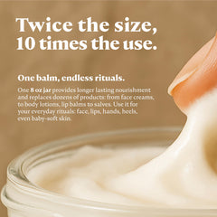 MalloMe balm leaves skin soft and comfortable after application.