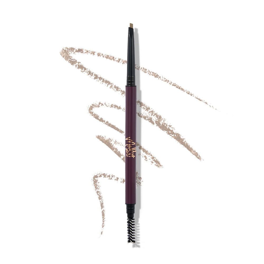 Mally Beauty Full Dreams Brow Pencil blonde tip close-up for precise definition.