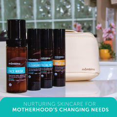 Mambino Organics packaging box presents the third-trimester kit elegantly